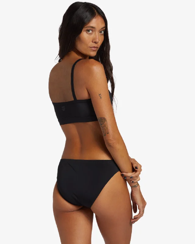 A/Div Banded Tank Bikini Top - Black