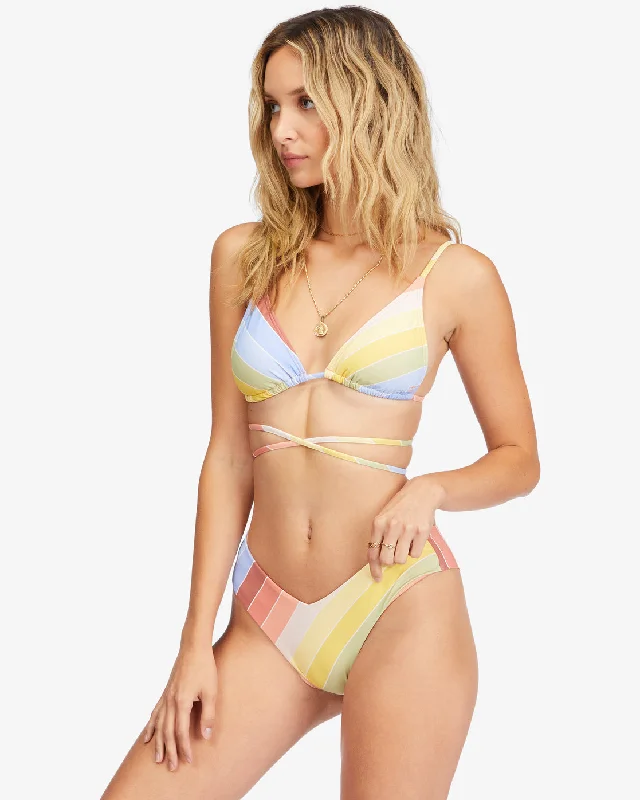 Brighter Daze Slide Tall Triangle Bikini Top - Multi