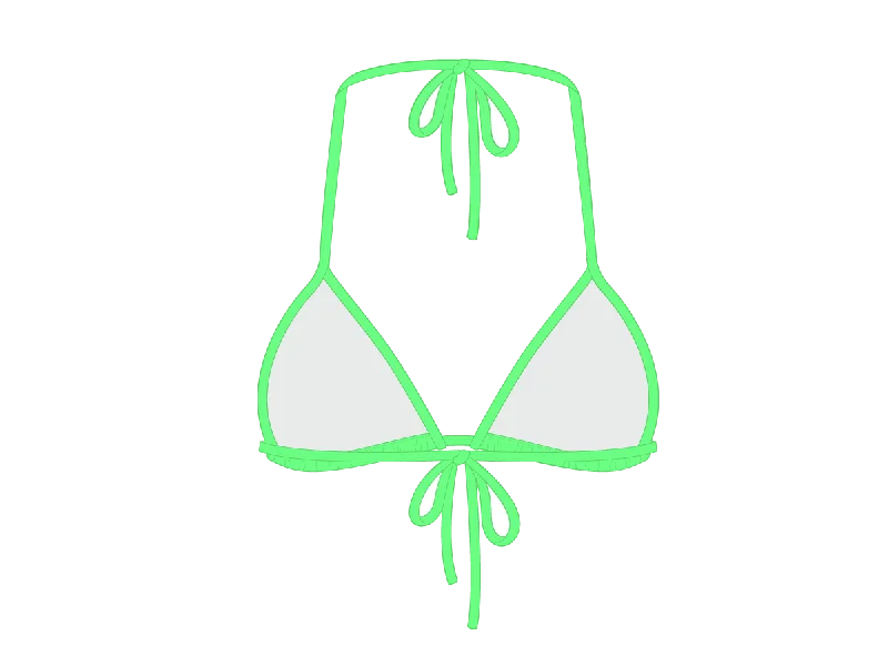 Electro Green Bikini Top II