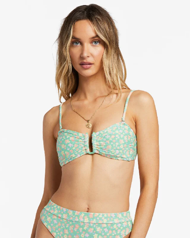 I Sea You Tanlines Bandeau Bikini Top - Spearmint