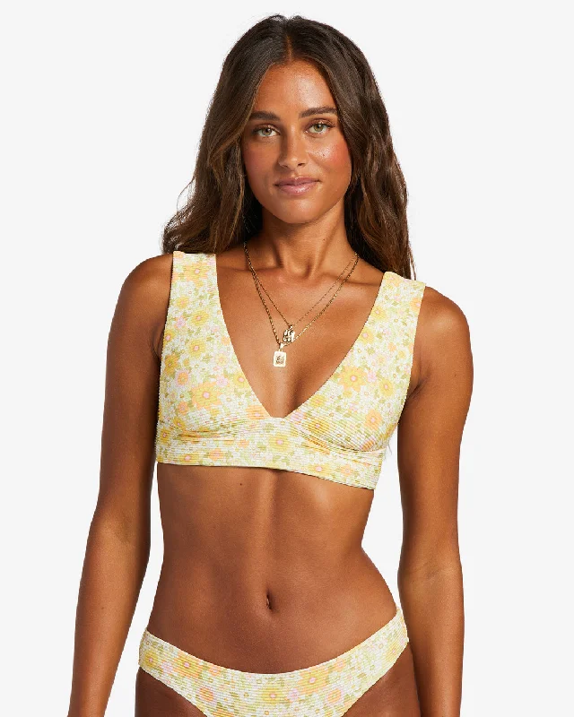 Sun Worshipper Tanlines Plunge Bikini Top - Multi