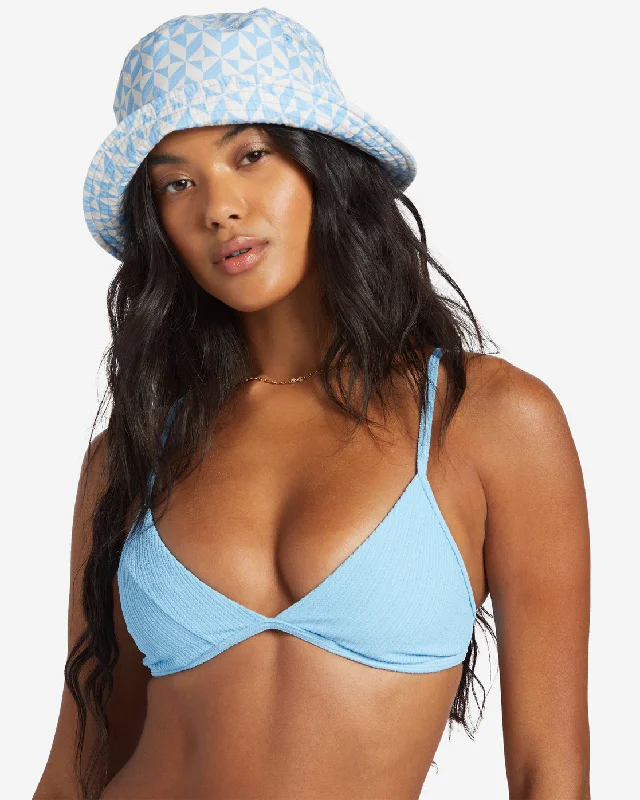 Sunrays Charlie Fixed Triangle Bikini Top - Blue Dream