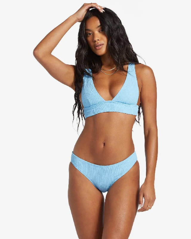 Sunrays Remi Plunge Bikini Top - Blue Dream