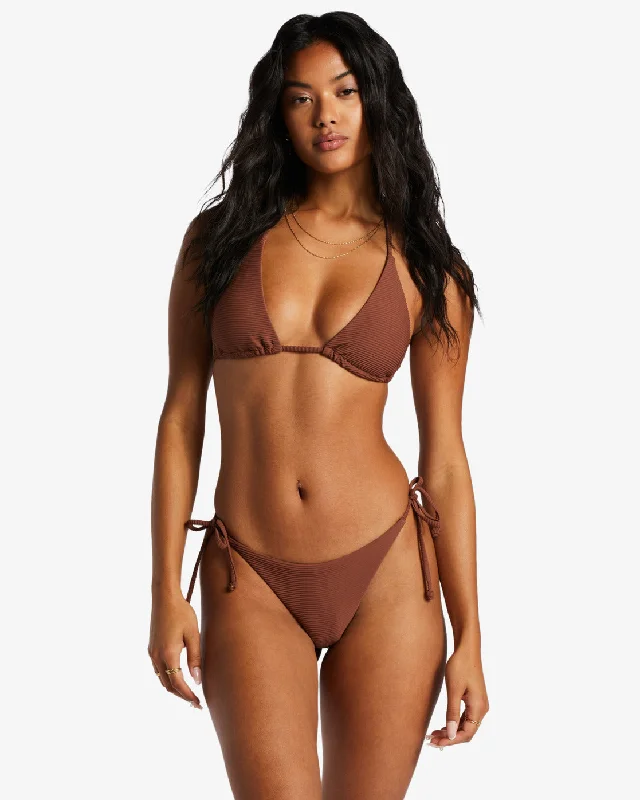 Tanlines Tie Side Tanga Bikini Bottoms - Mocha