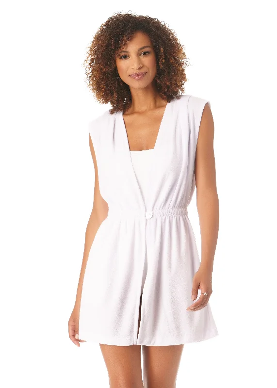 Women's Live In Color Terry Cloth Robe Swimsuit Cover Up