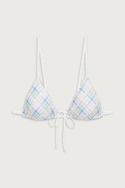 x DJERF AVENUE Lumia Triangle Bikini Top - Cottage Meadow