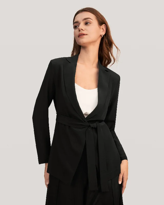 Effortless Chic Silk Blazer For Women