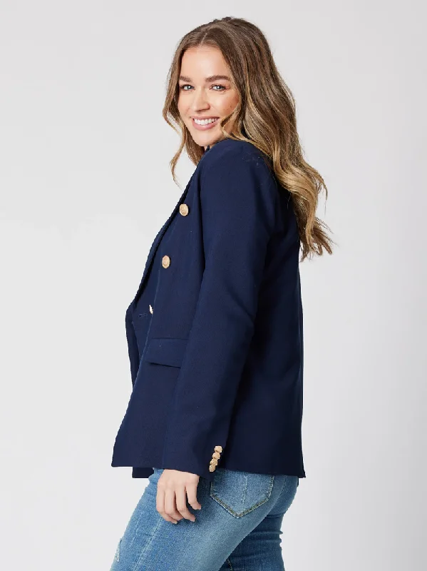 Gordon Smith Lauren Blazer Navy Gold Buttons