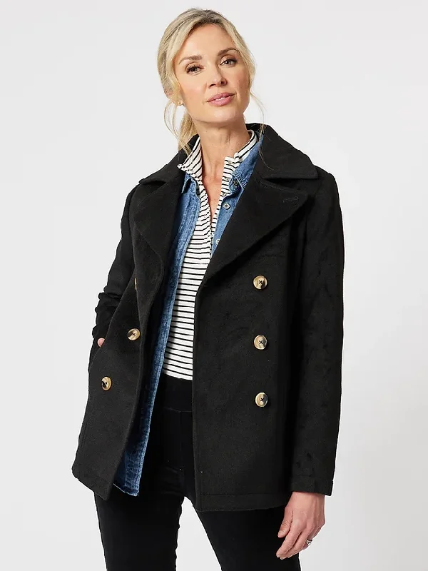 Gordon Smith Melton Coat Black