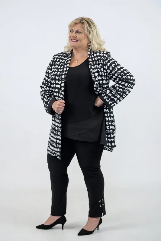 Joseph Ribkoff Graphic Polka Dot Blazer