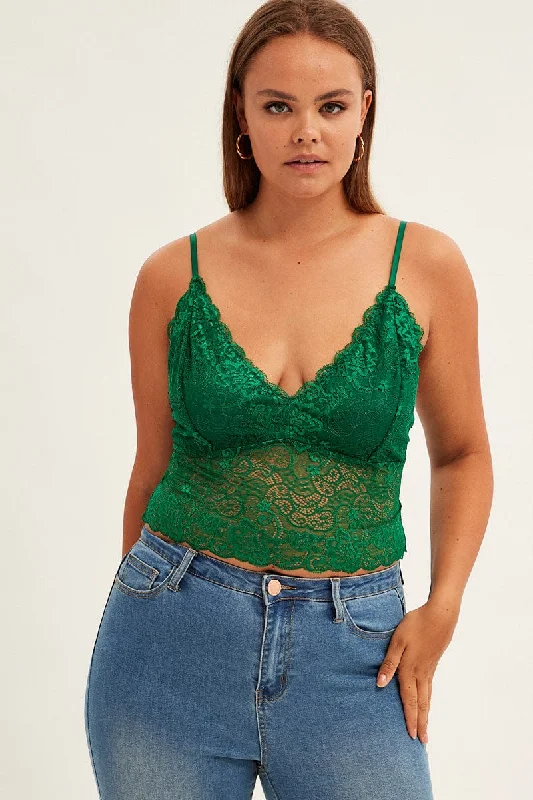 Green Bralette Lace