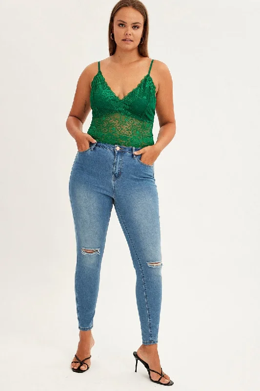 Green Bralette Lace