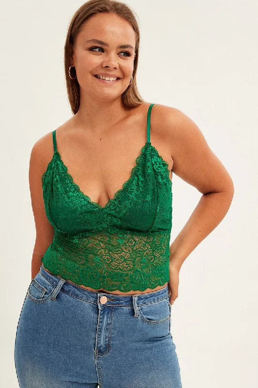 Green Bralette Lace