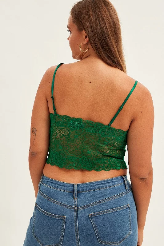 Green Bralette Lace