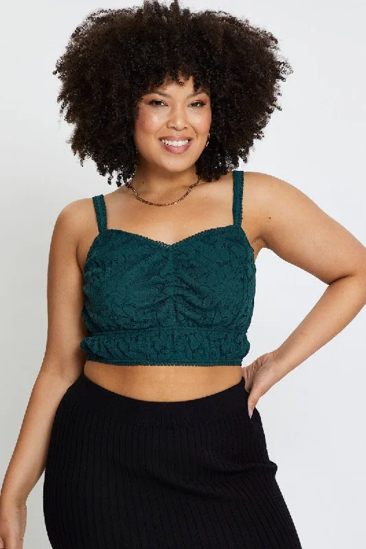 Green Lace Bralette