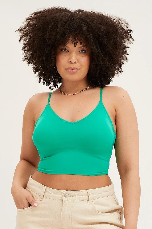 Green Seamless Bralette