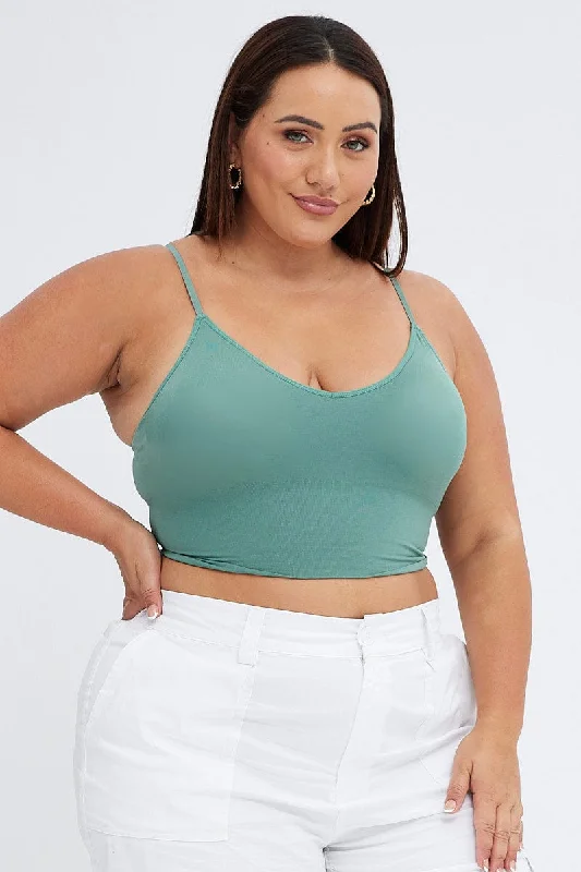 Green Seamless Bralette