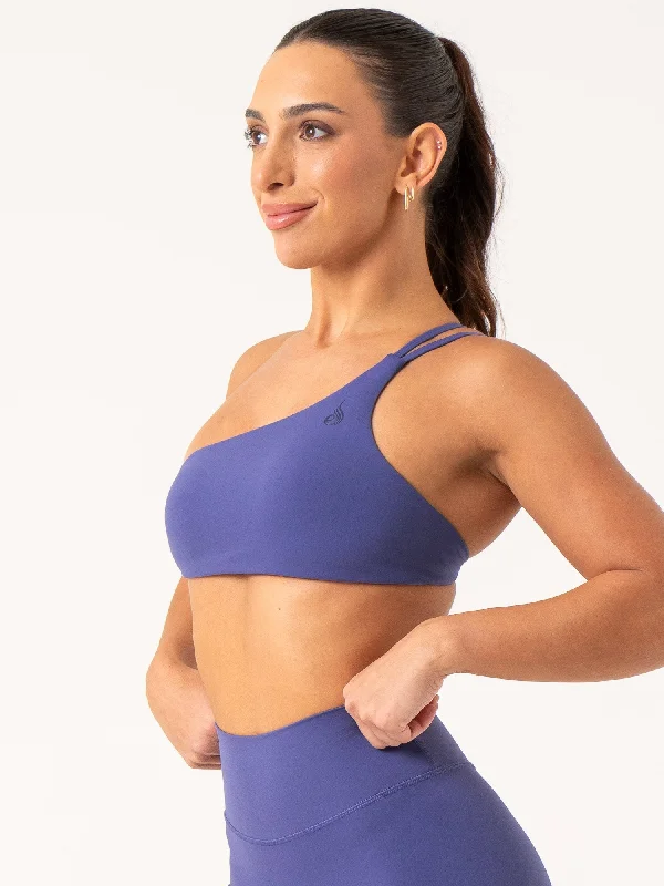 NKD One Shoulder Sports Bra - Indigo