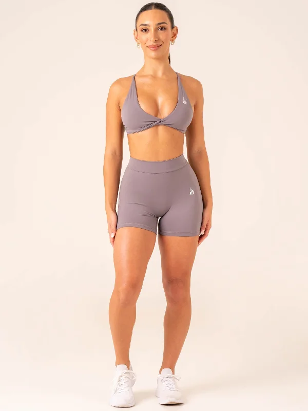 NKD Twist Sports Bra - Charcoal