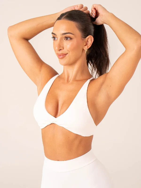 NKD Twist Sports Bra - Off White