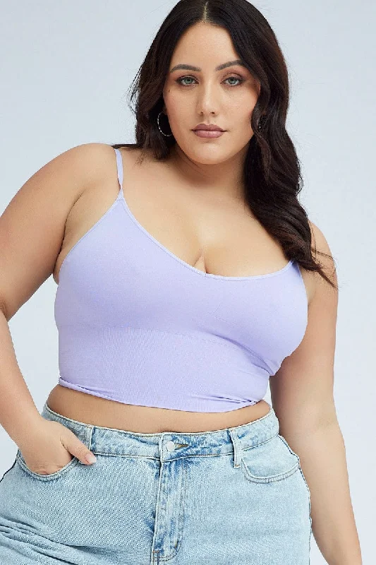 Purple Seamless Bralette