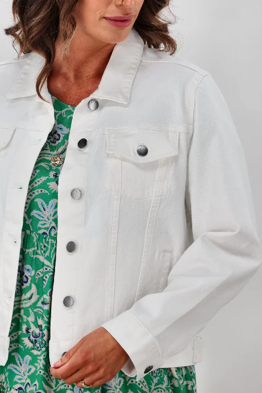 Sculpt Denim Jacket White