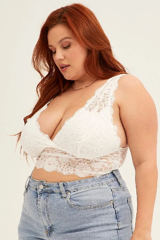 White Bralette Lace